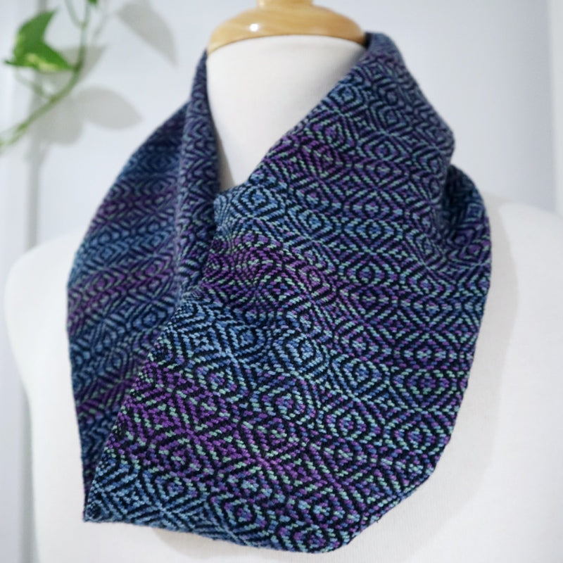 Handwoven Scarf - Cravat - Grape Fizz