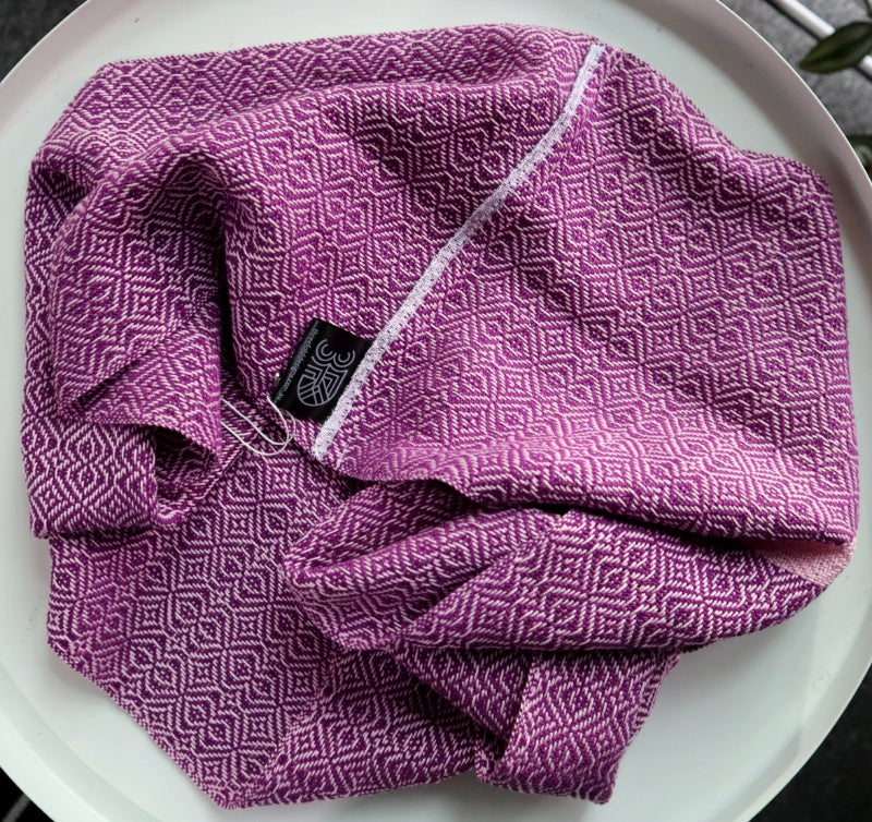 Handwoven Loop Scarf - Magenta Fruit Tingles