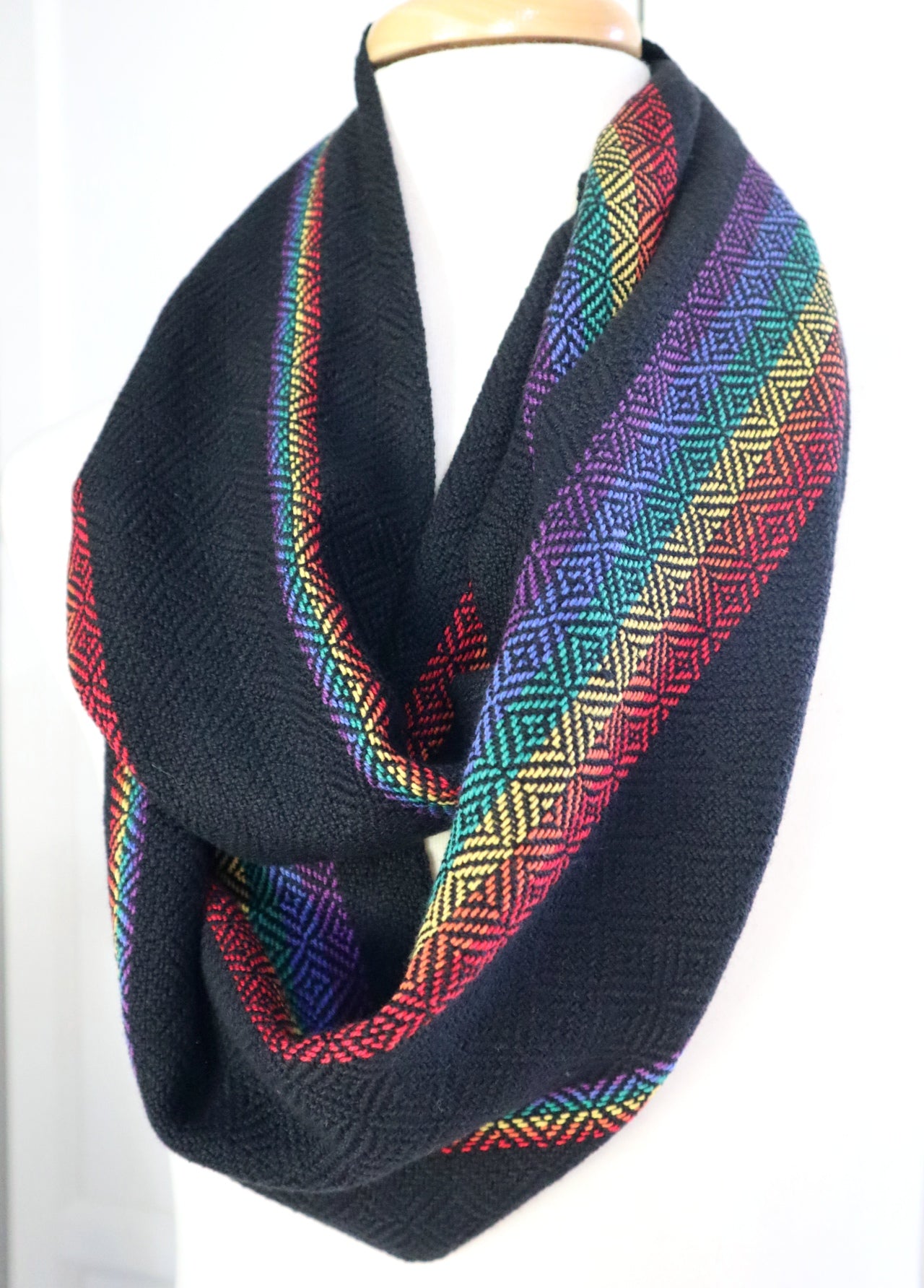 Handwoven Cotton Scarf - LGBTQIA+ - Threefold Designs
