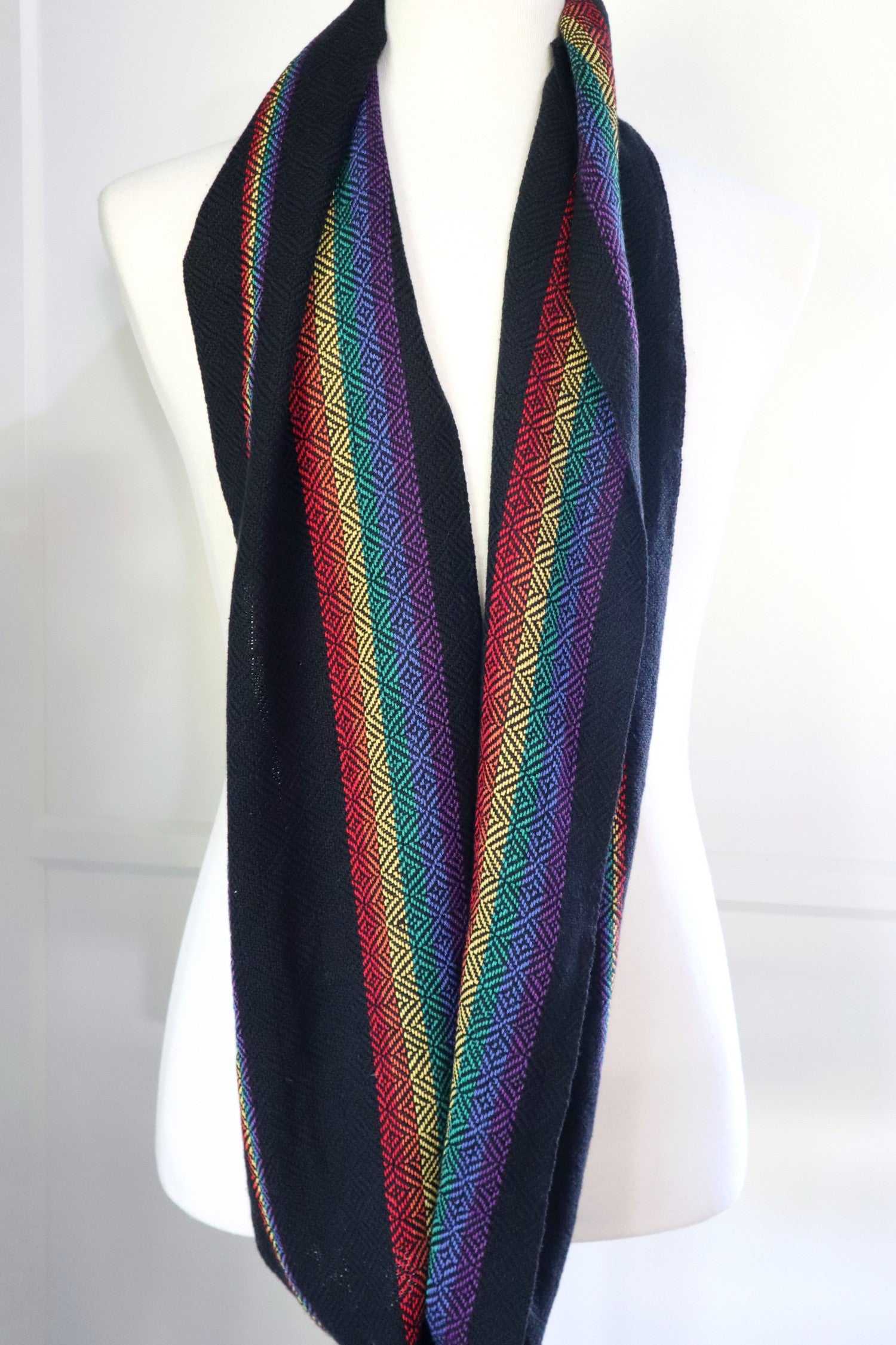 Handwoven Cotton Scarf - LGBTQIA+ - Threefold Designs