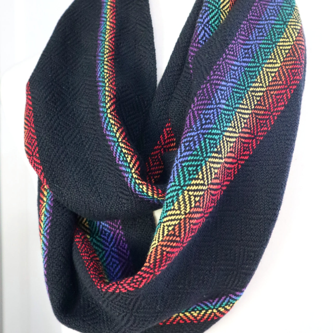 Handwoven Cotton Scarf - LGBTQIA+ - Threefold Designs
