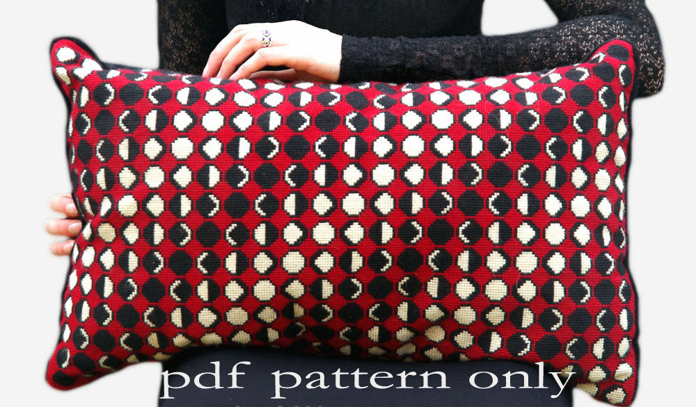 Cross Stitch PDF Pattern - Moon Phases - Threefold Designs