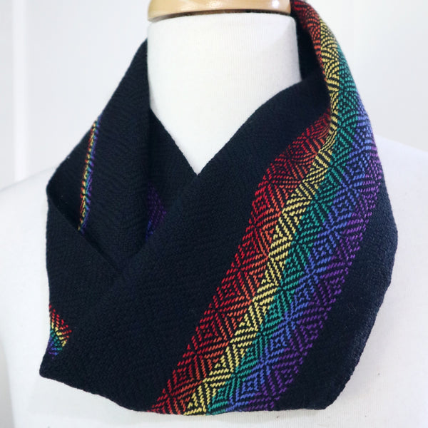 Handwoven Infinity Scarf - LGBTQIA+ Cravat - Threefold Designs