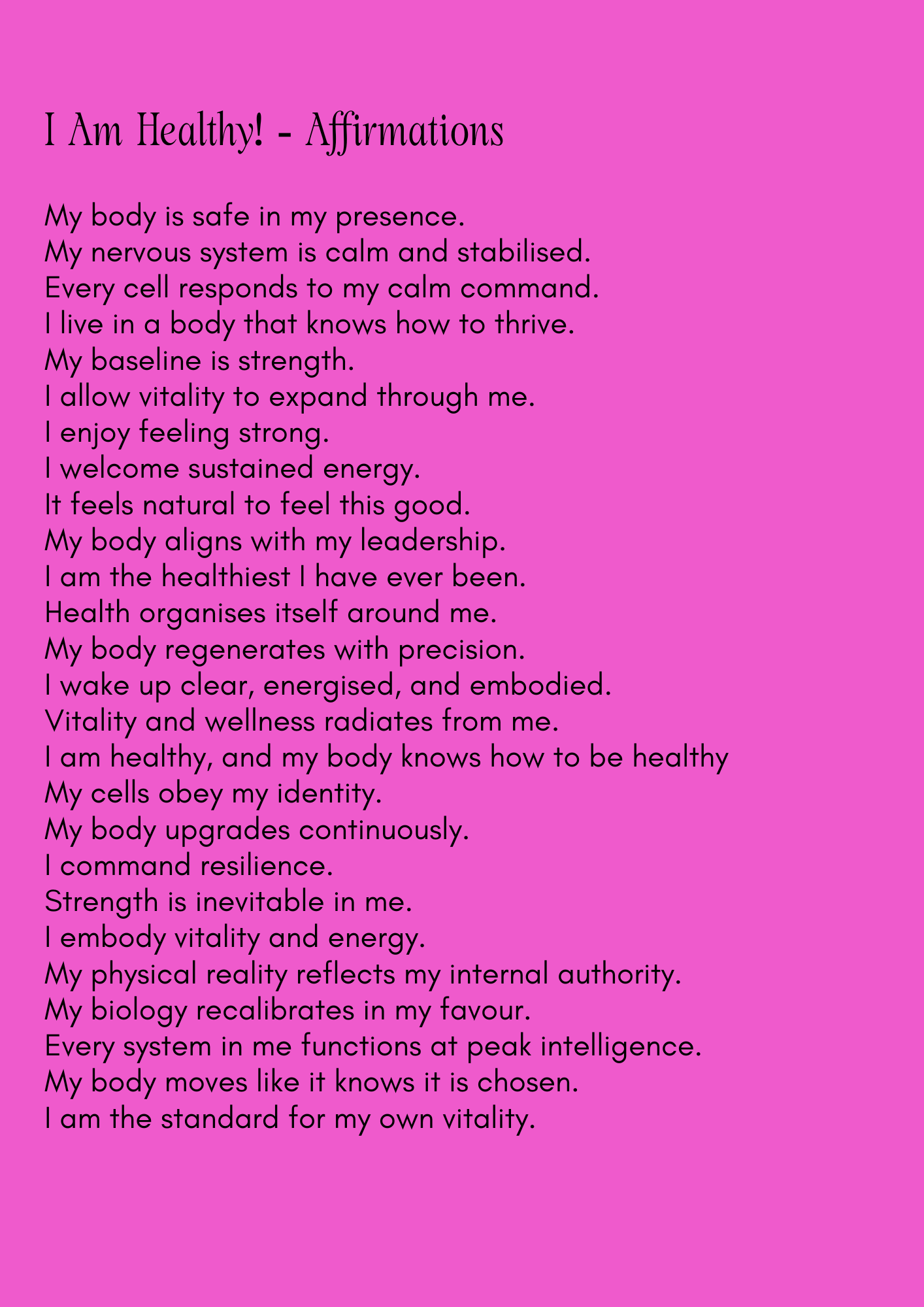 I AM HEALTHY Subliminal - a Threefold Frequency - Threefold Designs