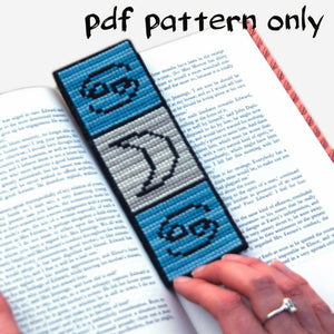 Cross Stitch PDF Pattern - Cancer Bookmark