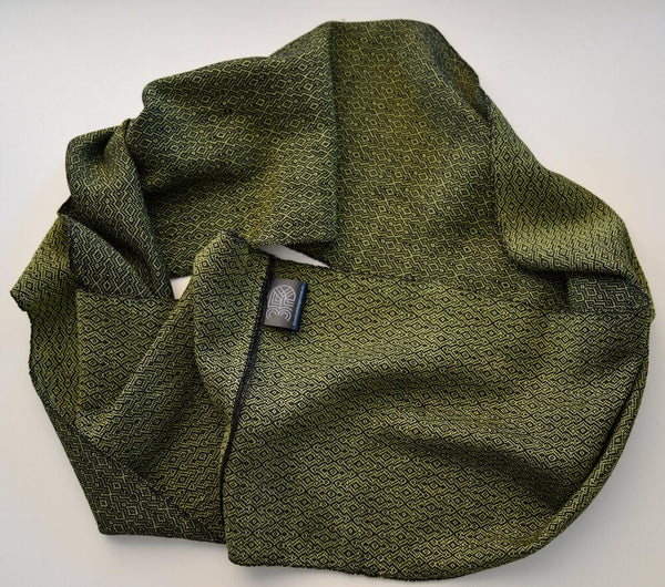 Handwoven Scarf - Luxe - Chartreuse Overground - Threefold Designs