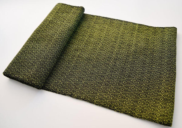 Handwoven Scarf - Luxe - Chartreuse Overground - Threefold Designs