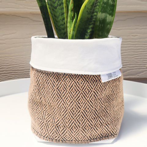 Fabric Plant Holder - Oatmeal