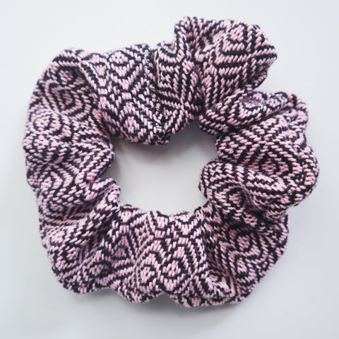Handwoven Hair Scrunchie - Dusty Pink