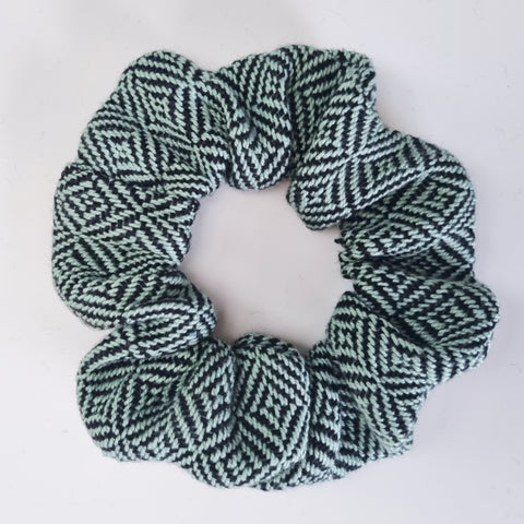 Handwoven Hair Scrunchie - Sage Green