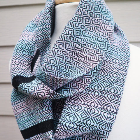 Handwoven Cotton Scarf - Unicorn Fairy Bread