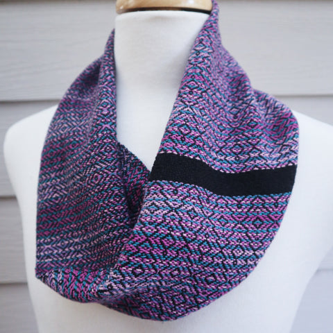 Handwoven Scarf - Cravat - Pink Fairy Bread - Threefold Designs