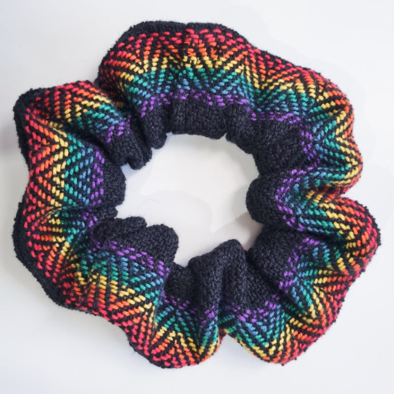 Handwoven Hair Scrunchies - Threefold Designs