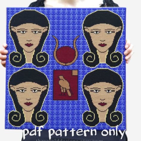 Cross Stitch PDF Pattern - Hathor