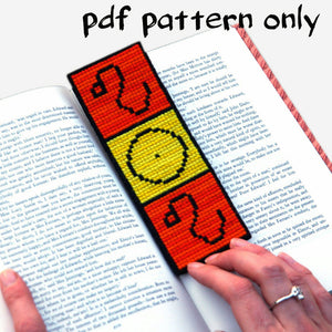 Cross Stitch PDF Pattern - Leo Bookmark