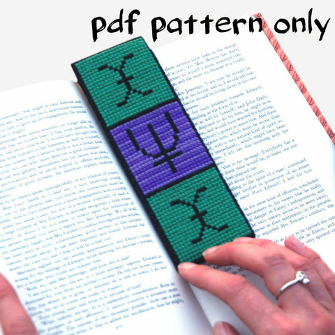 Cross Stitch PDF Pattern - Pisces Bookmark