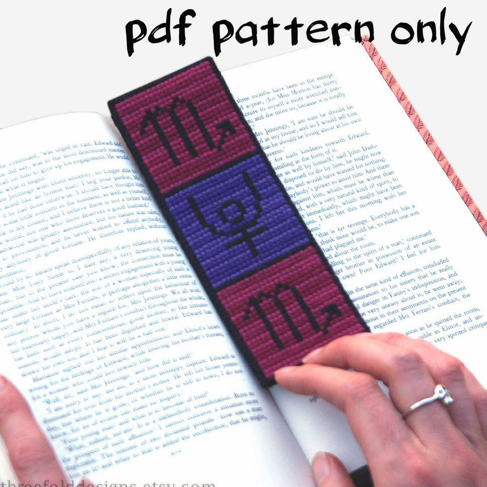 Cross Stitch PDF Pattern - Scorpio Bookmark