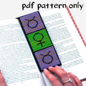 Cross Stitch PDF Pattern - Taurus Bookmark