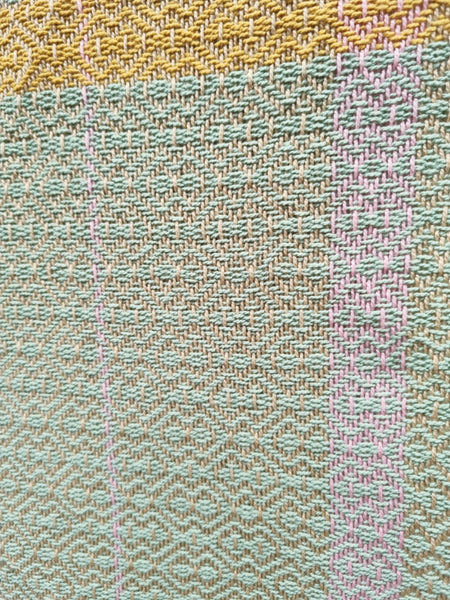 Handwoven Wall Hanging - Vintage Weave Sage Green - Threefold Designs