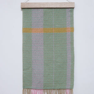 Handwoven Wall Hanging - Vintage Weave Sage Green - Threefold Designs