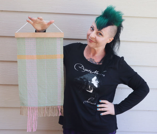 Handwoven Wall Hanging - Vintage Weave Sage Green - Threefold Designs